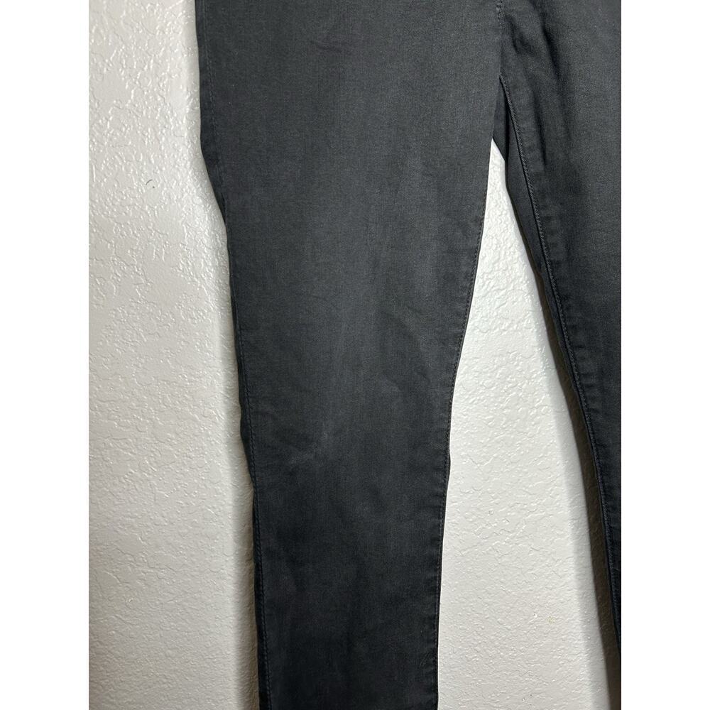 7 For All Mankind Women's Cropped Gwenevere Mid Rise Black Jean Size 27 - Picture 3 of 8